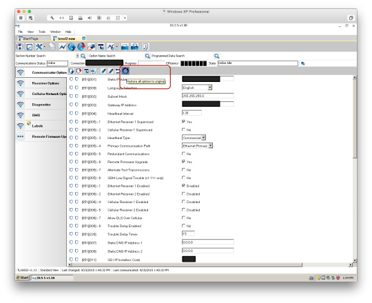 DSC DLS alarm software