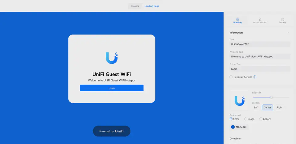 UniFi&rsquo;s built-in hotspot/captive portal